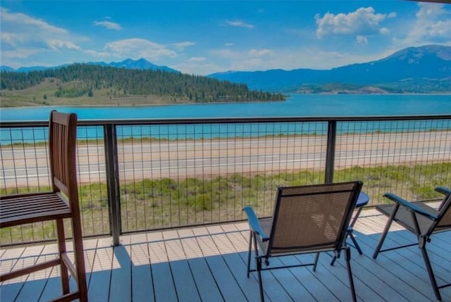 72 Corinthian Cir Unit 303, Dillon, CO 80435 - balcony with a water and mountain view