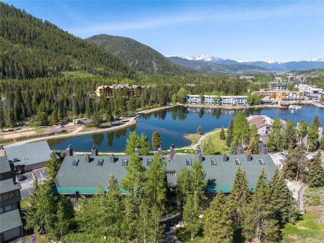 22300 US Highway 6 Unit 1746, Keystone, CO 80435 - aerial view of property's location with a water and mountain view