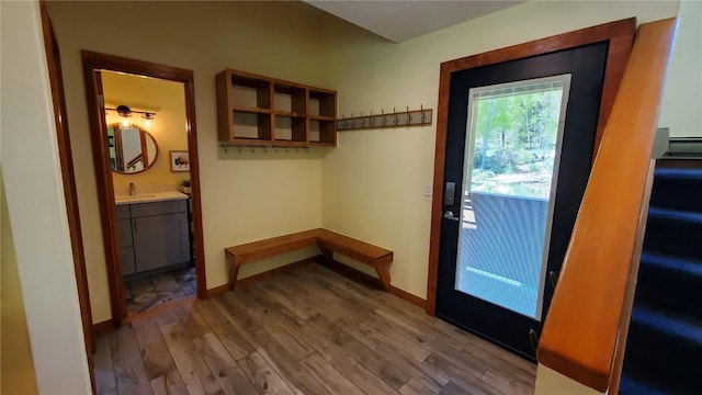 620 Tennis Club Rd Unit 1337, Keystone, CO 80435 - entryway featuring wood finished floors and baseboards