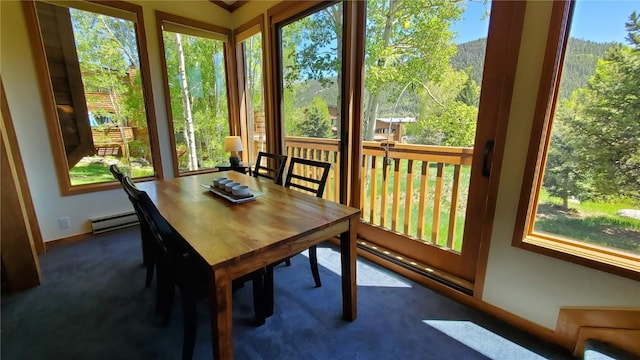 620 Tennis Club Rd Unit 1337, Keystone, CO 80435 - sunroom / solarium with baseboard heating and a baseboard heating unit