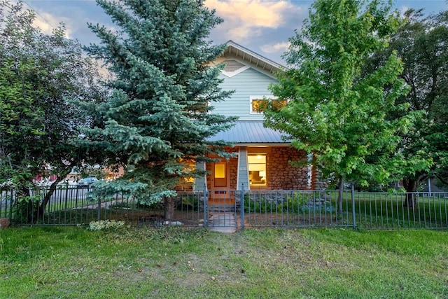 203 Spruce St, Steamboat Springs, CO 80487 - obstructed view of property featuring a porch and stone siding