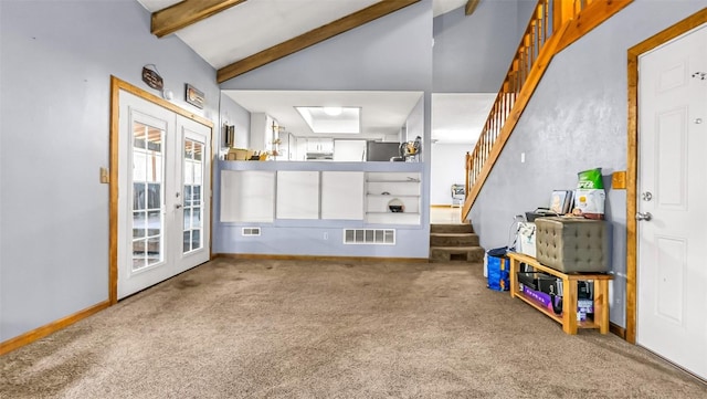 1226 Barclay St, Craig, CO 81625 - recreation room with carpet floors and french doors