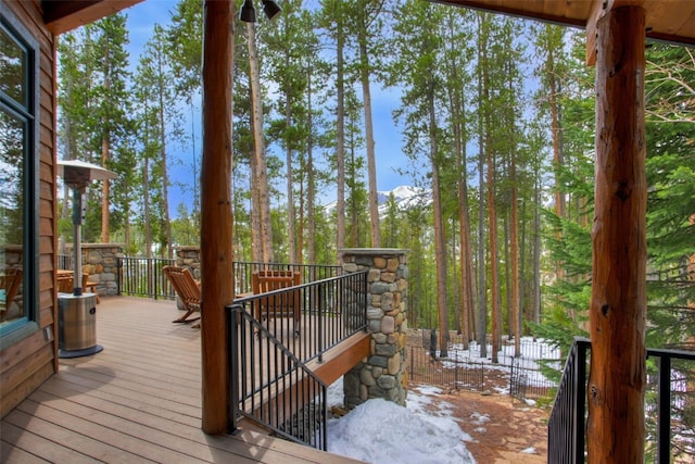 view of deck