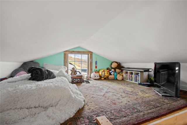 1295 Conestoga Cir, Steamboat Springs, CO 80487 - bedroom featuring vaulted ceiling