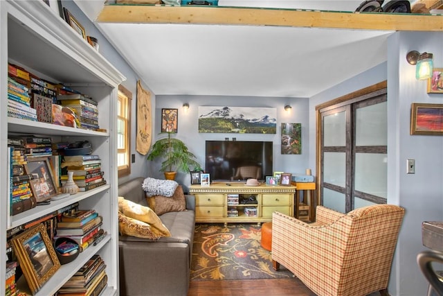 1295 Conestoga Cir, Steamboat Springs, CO 80487 - living area featuring wood finished floors