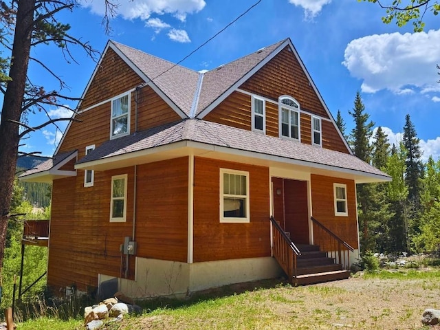 234 Peterson Dr, Alma, CO 80440 - back of property with a shingled roof