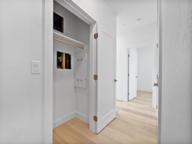 740 Blue River Pkwy Unit A21, Silverthorne, CO 80498 - hall featuring baseboards and light wood-style floors