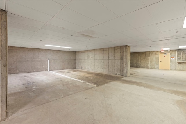 view of basement