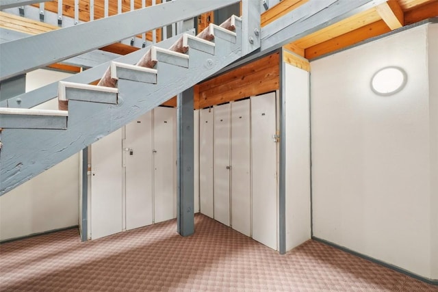 4200 Lodge Pole Cir Unit 205, Silverthorne, CO 80498 - basement with carpet flooring and stairs