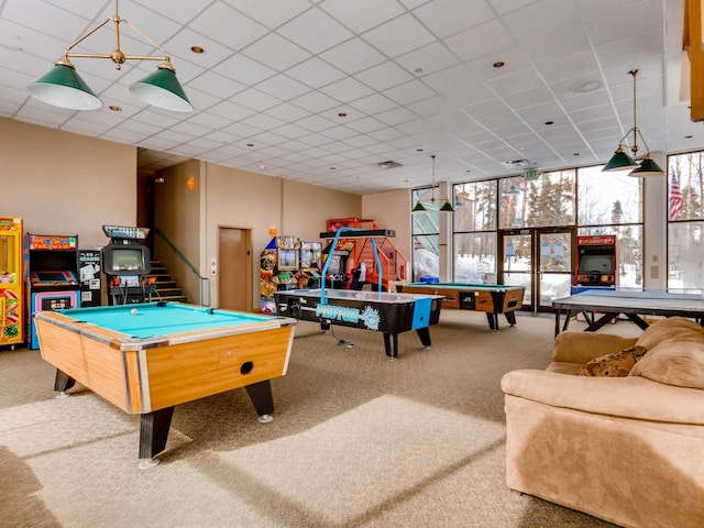 4200 Lodge Pole Cir Unit 205, Silverthorne, CO 80498 - game room with pool table and carpet floors