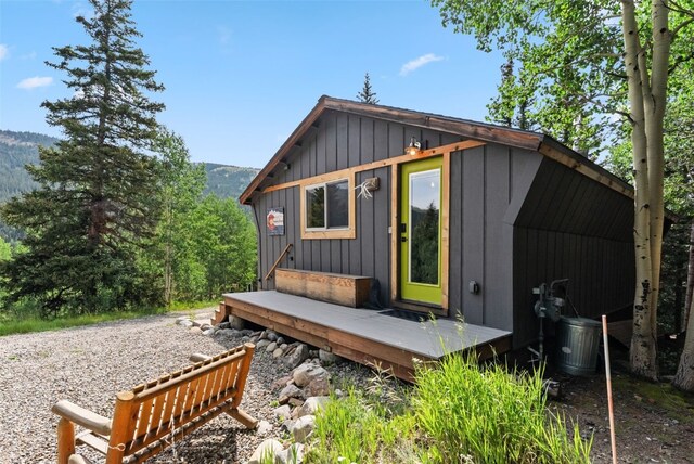 932 Peterson Dr, Alma, CO 80420 - view of outbuilding featuring a mountain view