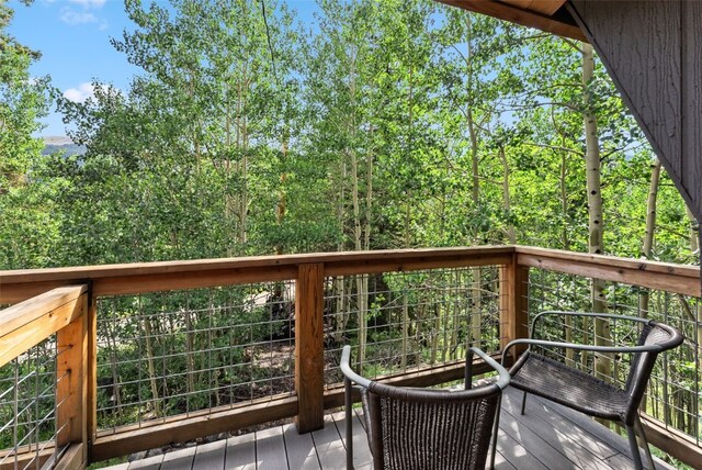 932 Peterson Dr, Alma, CO 80420 - view of wooden deck