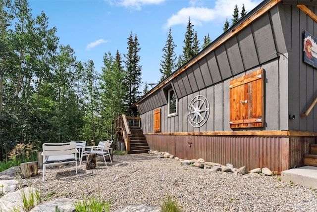 932 Peterson Dr, Alma, CO 80420 - view of side of home featuring stairway