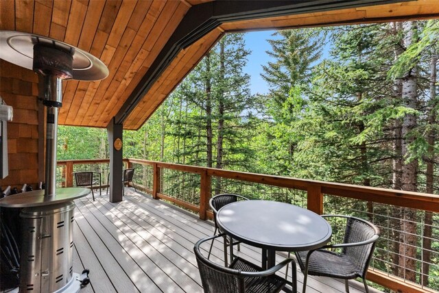 932 Peterson Dr, Alma, CO 80420 - view of wooden terrace
