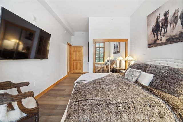 910 Copper Rd Unit 105, Frisco, CO 80443 - bedroom featuring wood finished floors and baseboards