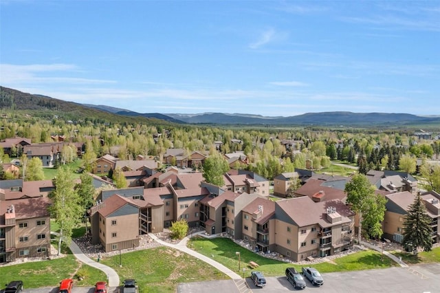 1565 Shadow Run Frontage Unit 104, Steamboat Springs, CO 80487 - aerial view of residential area featuring a mountainous background