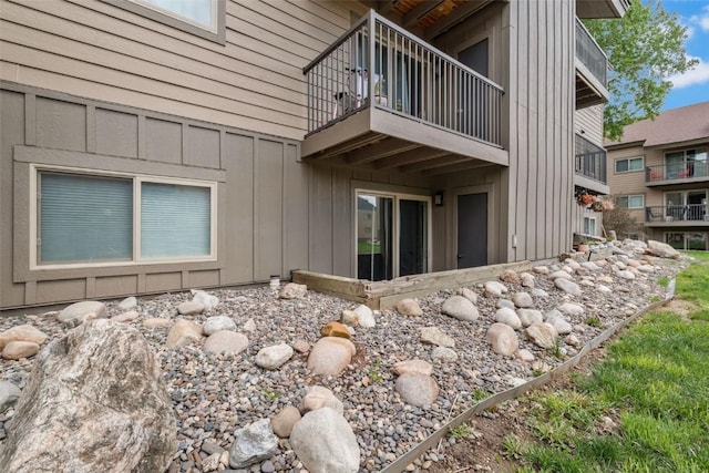 1565 Shadow Run Frontage Unit 104, Steamboat Springs, CO 80487 - view of home's exterior featuring board and batten siding and a balcony