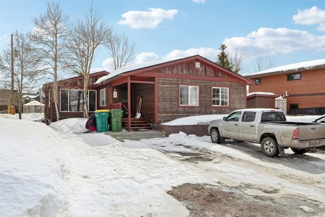 view of front of home
