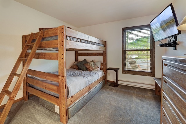 23034 US Highway 6 Unit 203, Dillon, CO 80435 - carpeted bedroom with baseboards and a baseboard heating unit