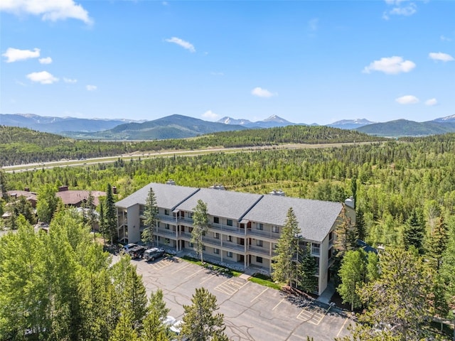 4624 Ryan Gulch Rd Unit 4624, Silverthorne, CO 80498 - drone / aerial view of a forest and mountains