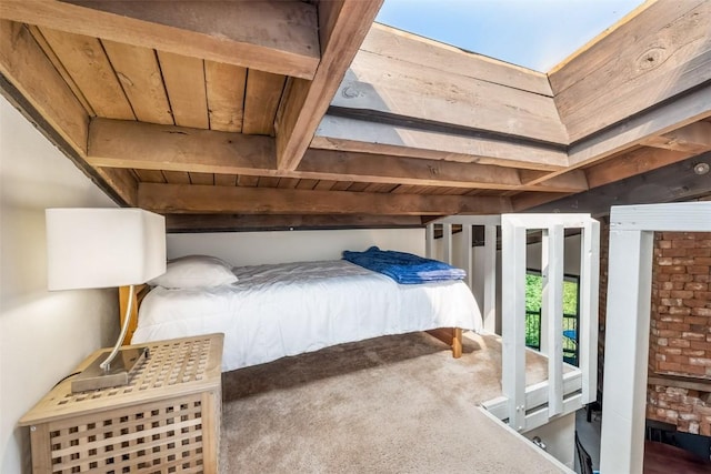 2200 Lodgepole Cir Unit 308, Silverthorne, CO 80498 - bedroom featuring wooden ceiling and carpet