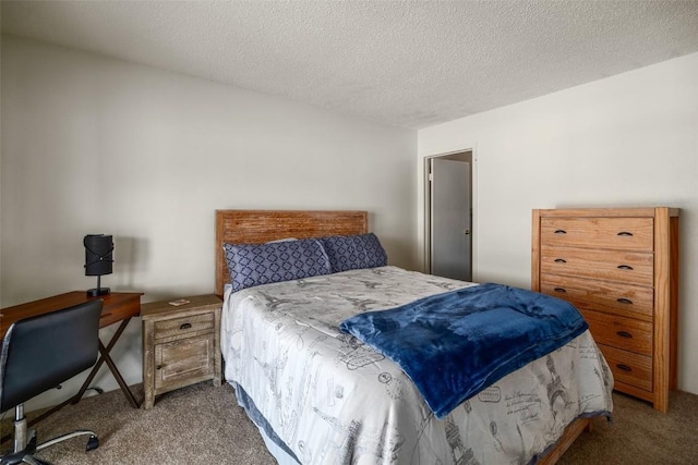 23800 County Road 16 Unit 306, Oak Creek, CO 80467 - bedroom with carpet floors and a textured ceiling
