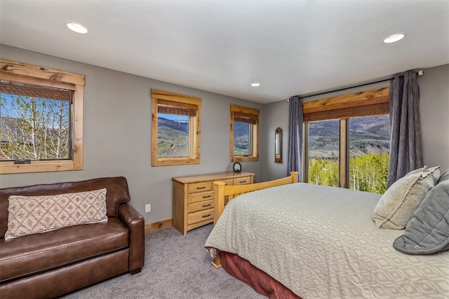 2655 Hunters Knob Rd, Silverthorne, CO 80498 - bedroom with carpet flooring, baseboards, and recessed lighting