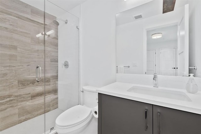 24 Maple St, Steamboat Springs, CO 80487 - full bathroom featuring vanity, toilet, and a shower stall