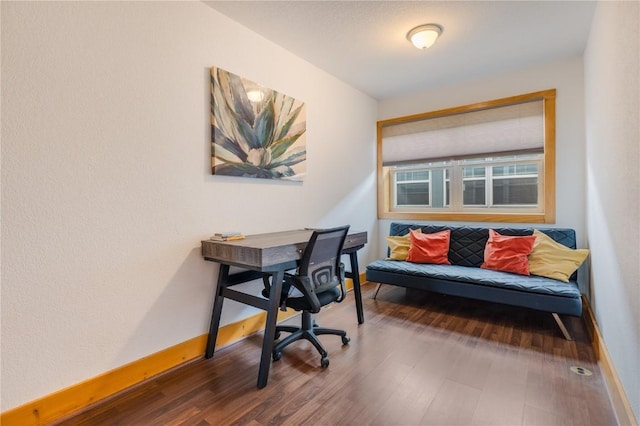 135 Main St Unit 202, Dillon, CO 80435 - home office featuring baseboards and wood finished floors