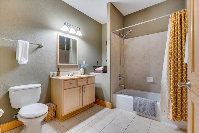 135 Main St Unit 202, Dillon, CO 80435 - full bathroom featuring tile patterned flooring, shower / tub combo, and vanity