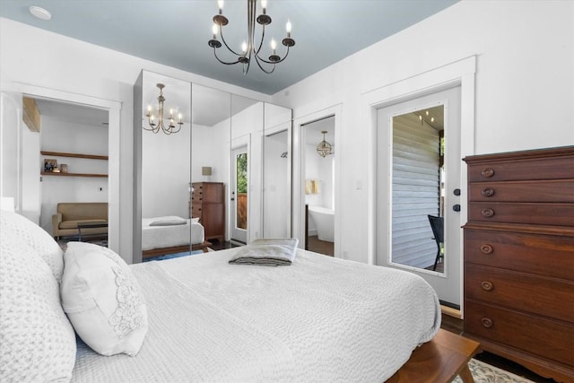 225 N Poplar St, Hayden, CO 81639 - bedroom with a chandelier