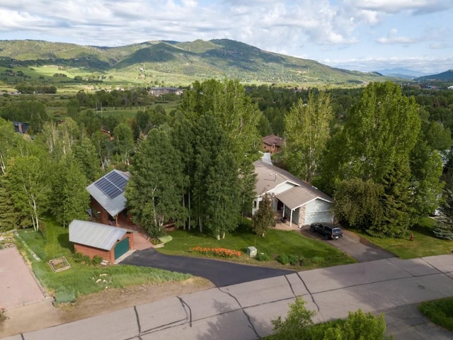 1763 Brome Dr, Steamboat Springs, CO 80487 - aerial view of property and surrounding area with a mountainous background