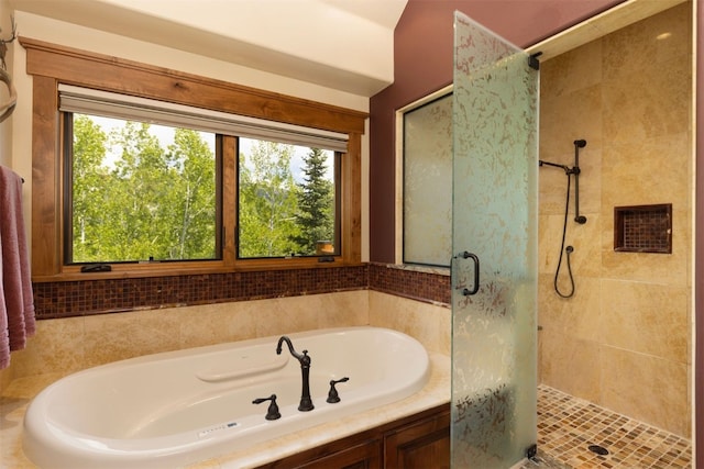 460 Two Cabins Dr, Silverthorne, CO 80498 - bathroom with a shower stall and a garden tub