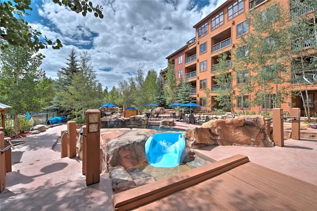 view of pool