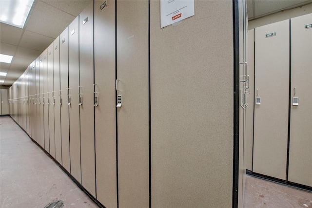 53 Hunki Dori Ct Unit 8863, Keystone, CO 80435 - hallway with concrete floors and a drop ceiling