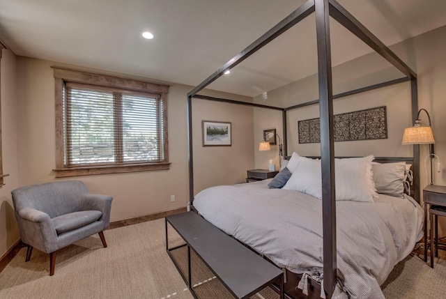 862 Penstemon Rd, Keystone, CO 80435 - bedroom with recessed lighting, light carpet, and baseboards