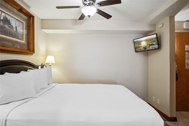640 Village Rd Unit 4326, Breckenridge, CO 80424 - bedroom with ceiling fan