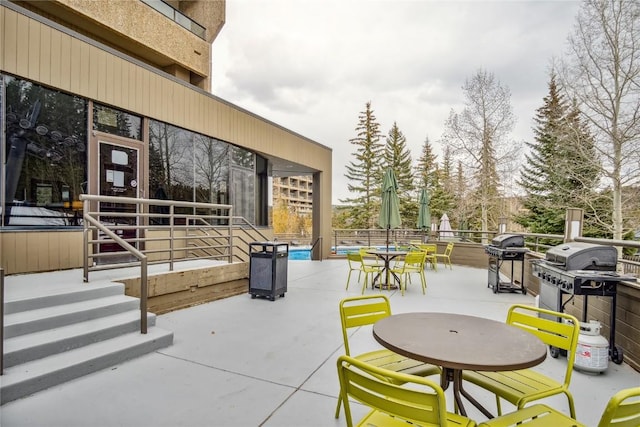 640 Village Rd Unit 4326, Breckenridge, CO 80424 - view of patio / terrace with outdoor dining space