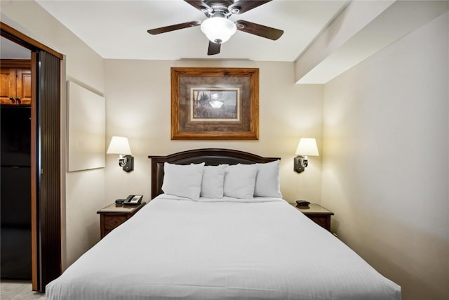 640 Village Rd Unit 4326, Breckenridge, CO 80424 - bedroom featuring a ceiling fan