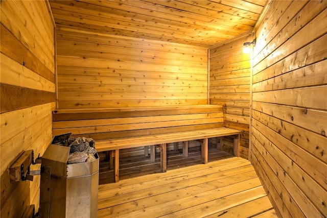 233 Creekside Dr Unit 104, Frisco, CO 80443 - relaxing sauna featuring wood walls and wood ceiling