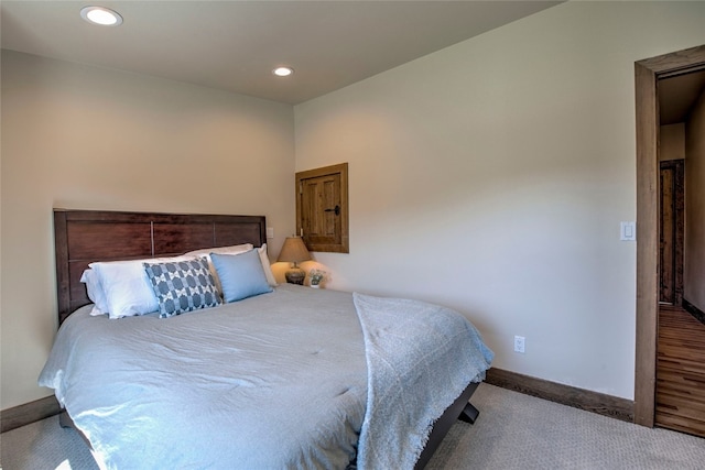 74 Stag Trl Unit 74, Dillon, CO 80435 - carpeted bedroom with baseboards and recessed lighting