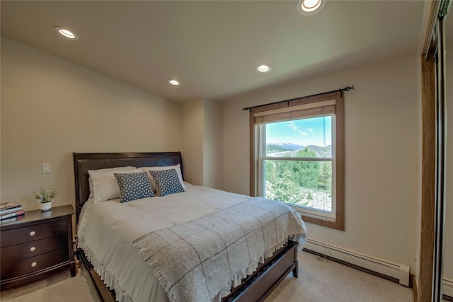 74 Stag Trl Unit 74, Dillon, CO 80435 - carpeted bedroom with a baseboard heating unit and recessed lighting