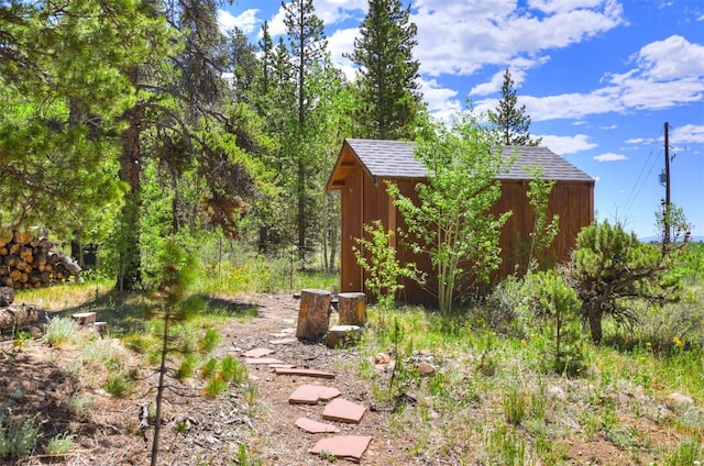 103 Foxtail Ct, Fairplay, CO 80440 - view of yard with a shed
