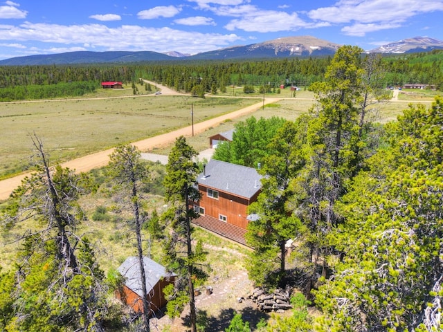 103 Foxtail Ct, Fairplay, CO 80440 - aerial view of sparsely populated area featuring a mountain backdrop