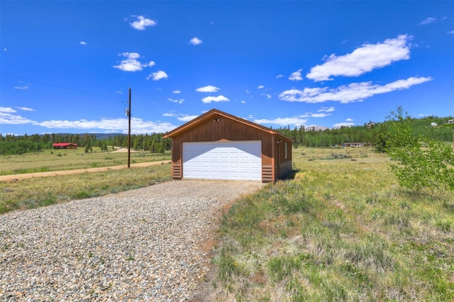 103 Foxtail Ct, Fairplay, CO 80440 - detached garage with a view of countryside