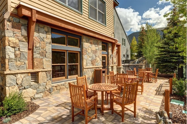 129 River Run Rd Unit 8040, Keystone, CO 80435 - view of patio with outdoor dining space