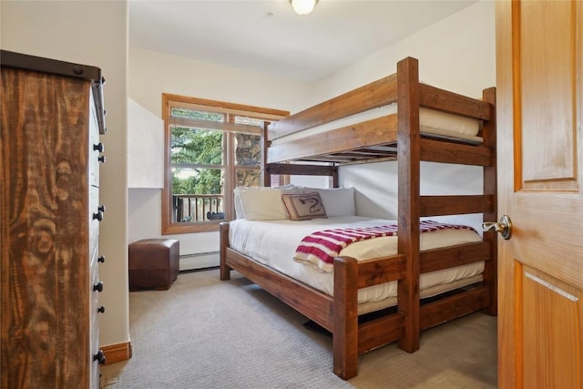 22714 US Highway 6 Unit 5941, Keystone, CO 80435 - bedroom featuring carpet flooring and a baseboard heating unit