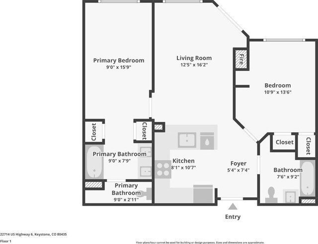22714 US Highway 6 Unit 5941, Keystone, CO 80435 - view of layout