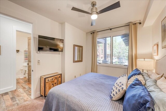 102 Lake Ridge Cir Unit 1888, Keystone, CO 80435 - bedroom with ceiling fan and baseboards