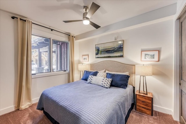 102 Lake Ridge Cir Unit 1888, Keystone, CO 80435 - bedroom featuring carpet flooring and a ceiling fan